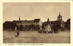 La POSTAL Colmar de la VENDIMIA coloca Rapp y Champ de Mars