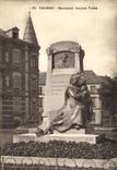 Monumento Jacques Preiss de Colmar de la POSTAL de la VENDIMIA