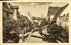 POSTAL Colmar de la VENDIMIA el centro de la ciudad viejo de la entrada del rio