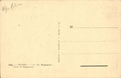 Vista grasa de la POSTAL de la VENDIMIA en Magagnosc