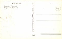POSTAL MODERNA bulevar graso de Frangonard