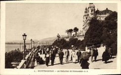 CPA Monte Carlo Le Theatre et Terrasses