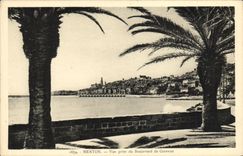 CPA Menton Vue prise du Boulevard de Garvan