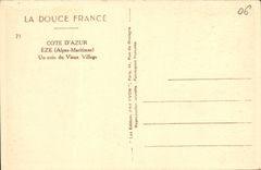 CPA Cote d Azur Eze Un coin du Vieux Village