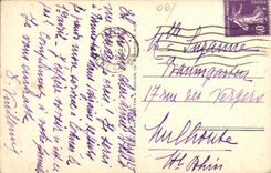 CPA Saint Jean Cap Ferrat La Presqu ile de Saint Hospice Vue sur le Cap d ail et la Tete de Chien