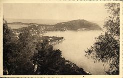 CPA Cap Ferrat Vue generale prise de Villefranche