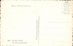 CPA Au Cap Ferrat Le Port de Saint Jean Bateau