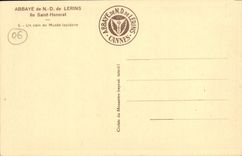 CPA Abbaye de N D de Lerins Ile Saint Honorat Un coin du Musee lapidaire