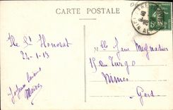 CPA lle Saint Honorat Abbaye de Lerins L Allee des Cypres