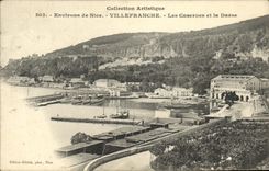 CPA Environs de Nice Villefranche Les Casernes et la Darse