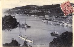 CPA Villefranche Sur Mer L Escadre Bateaux