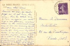 CPA Villefranche Rue de l Eglise