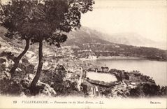 CPA Villefranche Panorama vu du Mont Boron