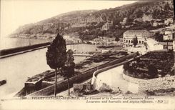 CPA Villefranche Sur Mer Le Lazaret et la Caserne des Chasseurs Alpins Militaria