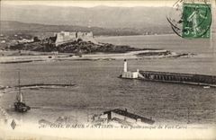CPA Cote D Azur Antibes Vue panoramique du Fort Carre