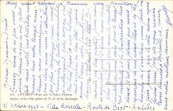 CPA Antibes Vue sur la table d orientation et la ville prise de N D de la Garoupe