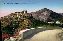 CPA Eze Vue generale et la Moyenne Corniche