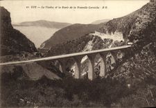 CPA Eze Le Viaduc et la Route de la Nouvelle Corniche