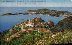 CPA Eze sur Mer Vue generale le Cap Ferrat et Saint Hospice