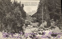 VINTAGE POSTCARD St Martin Versubie Venanson Excursion with the Small valley of the Fromtiere Madonna