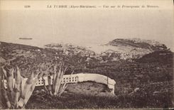 CPA La Turbie Vue sur la Principaute de Monaco