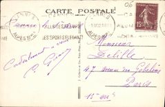 VINTAGE POSTCARD Cannes L Esplanade new Gardens