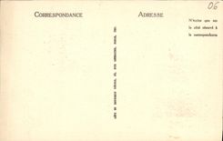 VINTAGE POSTCARD Cannes L Church and the Bell tower of the Mount Knight