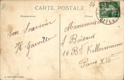 VINTAGE POSTCARD Cannes Mote and of Lerins