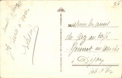 VINTAGE POSTCARD Cannes the Walk of the Small cross seen of the noveaux gardens