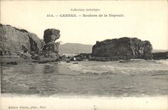 VINTAGE POSTCARD Cannes Rocks of Napoule