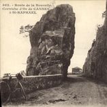 VINTAGE POSTCARD Route of the New Cornice D Or of Cannes has St Raphael
