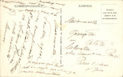 VINTAGE POSTCARD Cannes View taken of the Castle of Peru