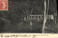 CPA Environs de Pacy sur Eure Pont Rustique dans la Parc de Croisy
