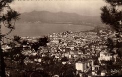 VINTAGE POSTCARD the Dimension D Cannes Azure View taken of Super Cannes