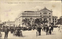 VINTAGE POSTCARD Cannes the Small cross and the Municipal Casino