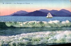 VINTAGE POSTCARD Cannes Assemblies of L Esterel