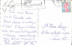 MODERN CARD Cannes News Small cross of the Palm Beach