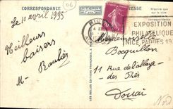 VINTAGE POSTCARD Cannes View and the Port