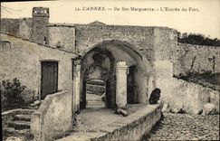 VINTAGE POSTCARD Cannes Island co  Marguerite L Entered of the Fort