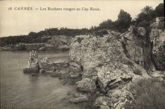VINTAGE POSTCARD Cannes Red Rocks in the Russet red Cape