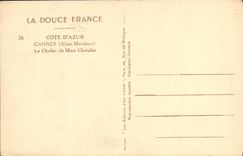 VINTAGE POSTCARD Cannes the Bell tower of the Mount Knight