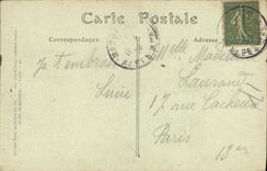 VINTAGE POSTCARD Cannes Gulls on the Beach of the Small cross