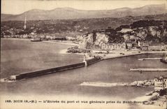 CPA Nice L Entree du Port et Vue Generale Prise du Mont Boron