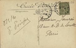 VINTAGE POSTCARD Nice the Palate of the Pier Seen Between the Palm trees