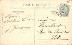 VINTAGE POSTCARD Nice Walk of the English and Jetec Walk