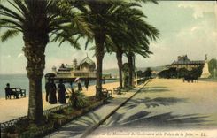 VINTAGE POSTCARD Nice the Monument of the Centenary and the Palate of the Pier