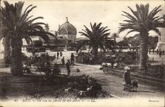 CPA Nice Un Coin du Jardin du Roi Albert 1er