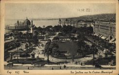 CPA Nice Les jardins vus du casino municipal