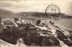 POSTAL Niza D vista de la VENDIMIA junto del jardin de rey Albert 1r y del muelle de los Estados Unidos