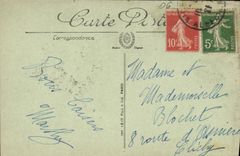 POSTAL Niza D vista de la VENDIMIA junto del jardin de rey Albert 1r y del muelle de los Estados Unidos